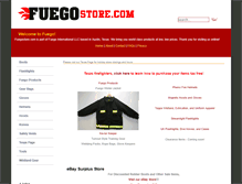 Tablet Screenshot of fuegostore.com